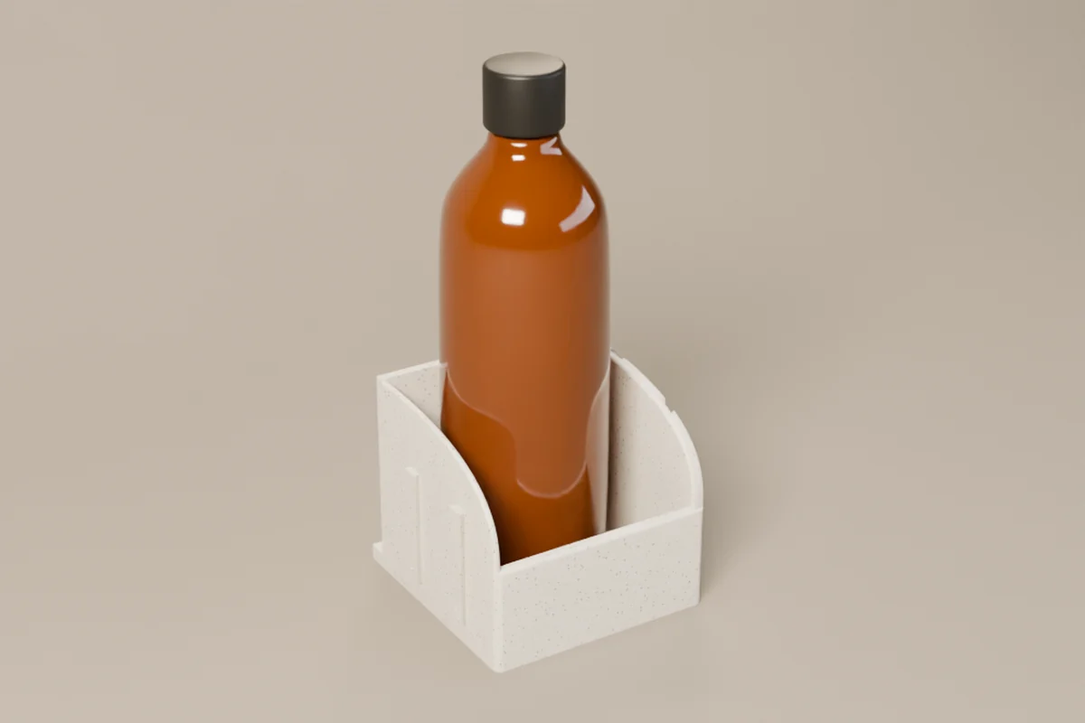 The Bottle Holder in Marble.