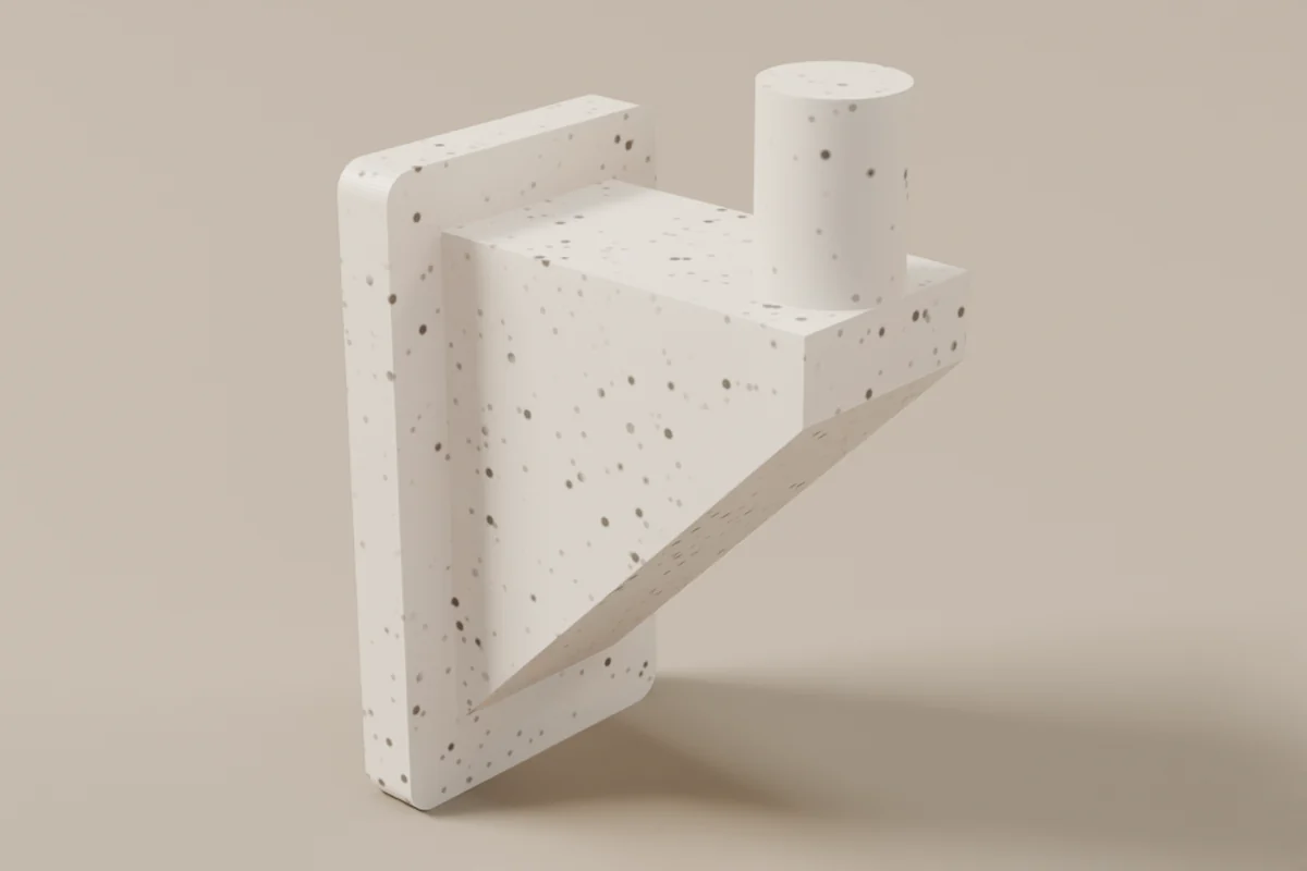 The Loofah Hook in Marble.